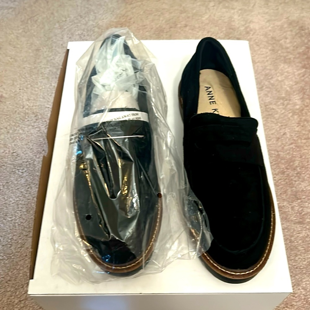 Black Anne Klein loafers. Never worn